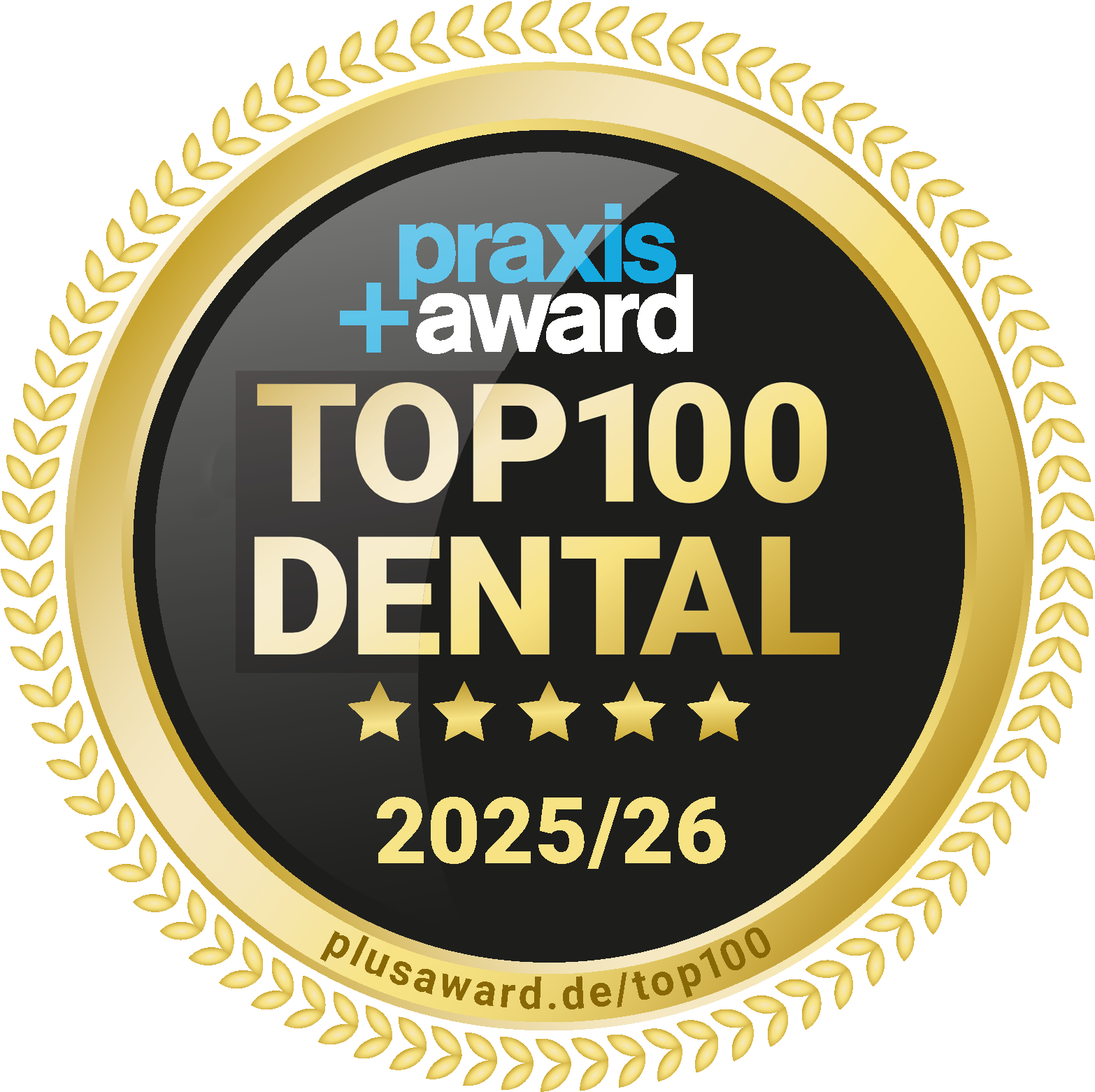 Wir freuen uns über den Praxis+Award TOP100 DENTAL!